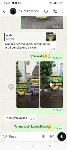 Testimonial Papan Bunga Pernikahan cibuah