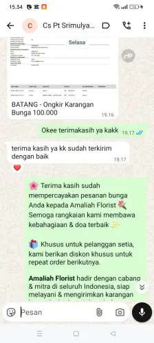 Testimonial Papan Bunga cibuah