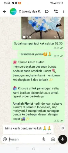 Testimonial Standing Flower cibuah