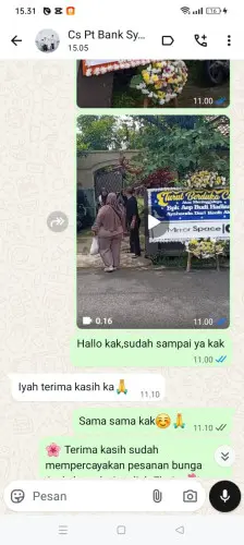 Testimonial Papan Bunga cibuah